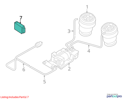 2011–2014 BMW X6 Air Suspension Control Unit Used OEM 37146793163