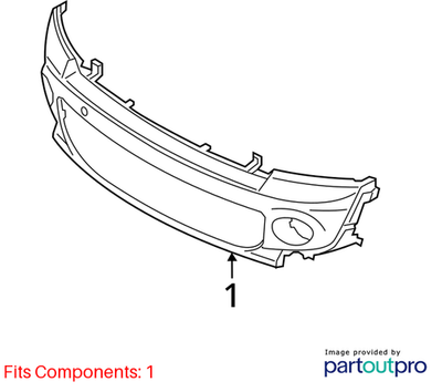 2011-2015 Mini Cooper Front Bumper Cover Used OEM 51117268746
