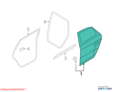 Audi Q5 Door Shell 8R0833051B