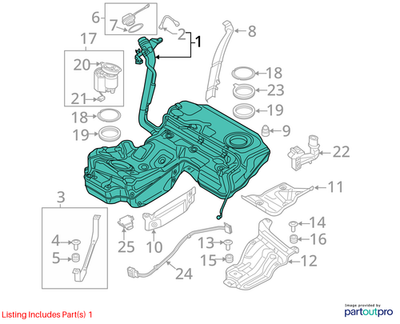 Audi 2013-2015 Audi S7 Fuel Tank 4G8201060BG