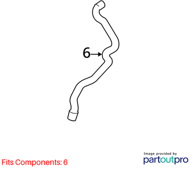 2011–2016 BMW 520i Return Hose OEM 64539119167