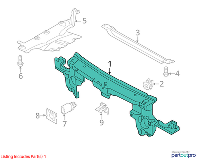 Volkswagen 2010-2017 Touareg Radiator Support Tie Bar 7P6805594C
