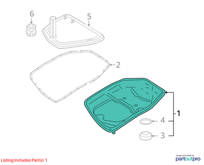 Audi 2007-2011 Audi A8 Transmission Oil Pan 09L321359A