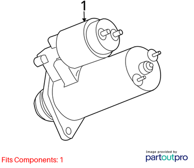 2011 Chevrolet Camaro Starter Motor Assembly Used OEM 12644788