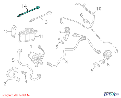 2012–2018 Audi A6/S6/A7/S7/Q5/Q7 3.0L V6 Rear Oxygen Sensor OEM 06E906265AA