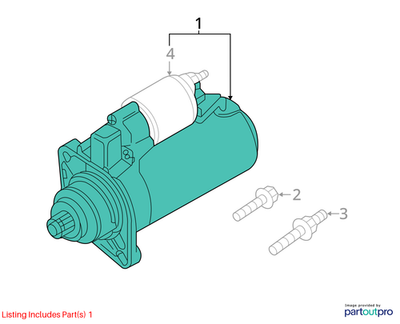 Volkswagen 2018-2021 Volkswagen Atlas Starter Motor 02M911021H