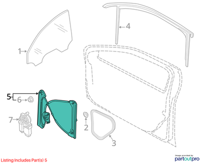 Volkswagen 2012-2020 Passat Window Regulator 561837461D