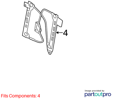 2009-2017 Volkswagen CC Window Regulator 3C8837461J
