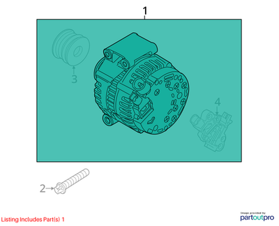 2011–2015 Mini Cooper Alternator 120 A Used OEM 12317615484