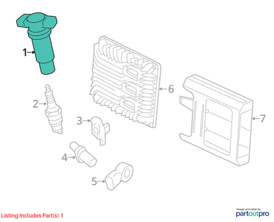 Chevrolet 2009-2017 Traverse Ignition Coil 12632479