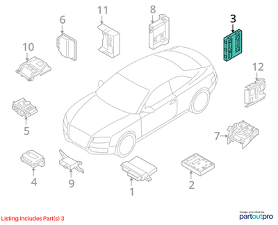 2009-2016 AUDI A4 A5 Q5 COMFORT CONTROL MODULE BCM2 USED OEM 8K0907064CT