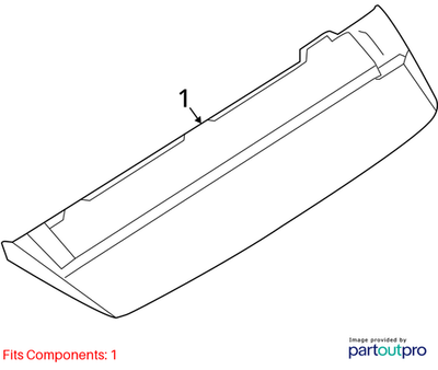 Audi 2015-2020 A3 Center High Mount Stop Light 4G5945097