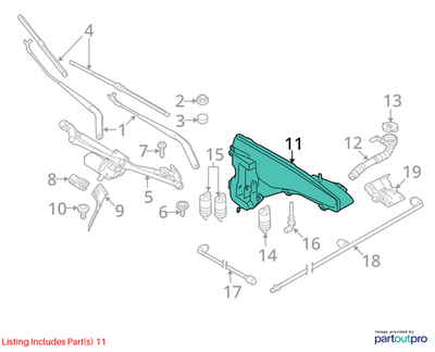 BMW 2007-2013 BMW X5 Washer Reservoir 61667162588