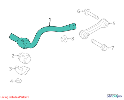 Audi 2012-2018 A6 Suspension Stabilizer Bar 4G0411309C