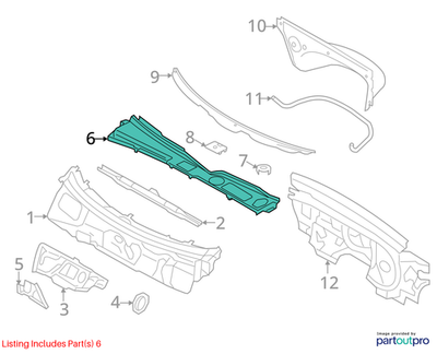 Audi 2008-2017 Audi A4 Cowl Cover 8K1819447B01C