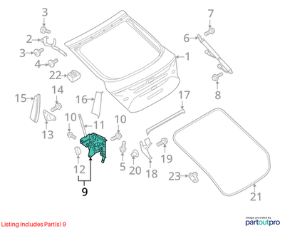 Audi 2016-2018 Audi A7 Liftgate Lock Actuator 4G8827857S