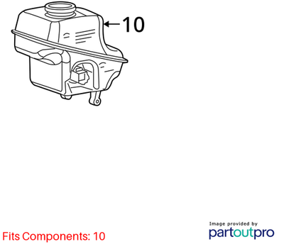 Dodge 2006-2007 Dodge Charger Brake Master Cylinder Reservoir 5139150AA