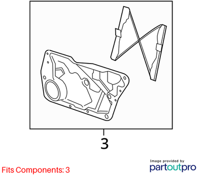 Volkswagen 2009-2015 Tiguan Window Regulator 5N0837461
