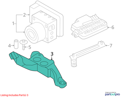 Mini Cooper 14-24 Mini Cooper Bracket Hydro Unit 34516799814