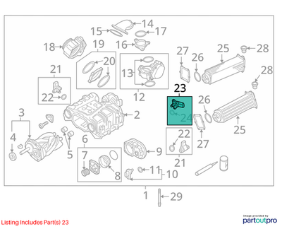 Audi Manifold Absolute Pressure Sensor 03C906051F