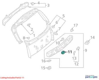 Mercedes-Benz Trunk Lid Light 2218202101
