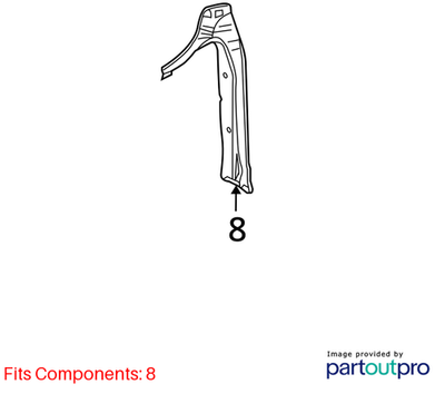 Audi Q5 Fender Closing Plate 8R0821111C