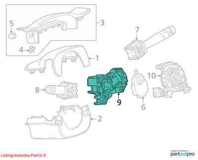 2018 Cadillac CTS Turn Signal Switch Bracket Used OEM 22765868
