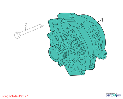 2012 BMW X6 Engine Alternator Used OEM 12317591530