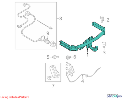 Audi 2009-2025 Audi Q5 Trailer Hitch 8R0800495E