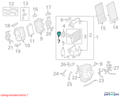 2012 Audi A4 A/C Expansion Valve Used OEM 8K0820679B