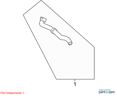 Volkswagen 2009-2017 Volkswagen CC Radiator Coolant Hose 3C0122051BQ
