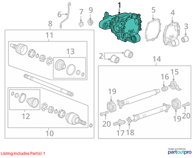 2011 Chevrolet Camaro Rear Differential Assembly Used OEM 20993935