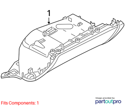 Audi 2012 Audi A6 Glove Box 4G18571046PS