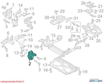 Audi 2012-2018 Audi A6 Engine Mount 4G0199381LE
