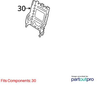 2012–2015 Audi A6 Mounting with Fixing Parts Used OEM 4G8898587