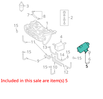 2004-2006 Volkswagen Phaeton Pressure Unit 3W0616201A