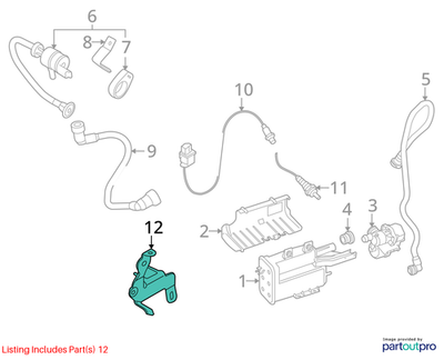 2012 Mini Cooper Lambda Probe Bracket Used OEM 11787566136
