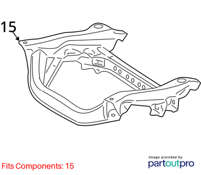 Mercedes-Benz 07-08 CL550 Front Subframe 2216200287