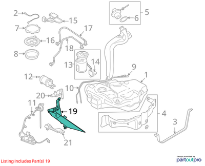 2011–2015 VW Jetta Fuel Line Heat Insulation Used OEM 1K0201973