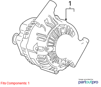 Jaguar 2000-2004 Jaguar S-Type Alternator XR842452