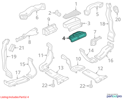 Audi 2016-2018 Audi A7 Air Duct Connector 4G1819389A
