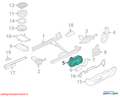 2012–2018 Audi A6 / A7 Front Left Seat Switch Used OEM 8K0959747B