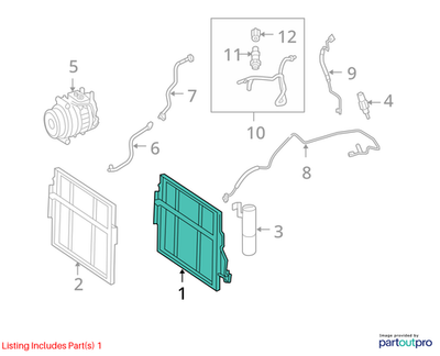 Mercedes-Benz 07-14 CL550 A/C Condenser 2215000754