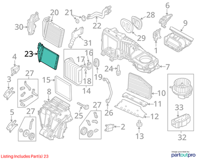 Volkswagen 2008 Volkswagen R32 Heater Element 1K0963235H