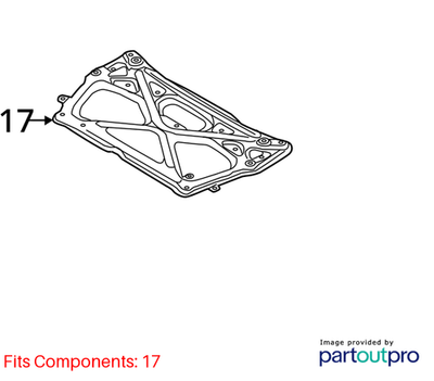 Audi 2016 Audi A8 Suspension Crossmember Support Brace 4H0399345Q