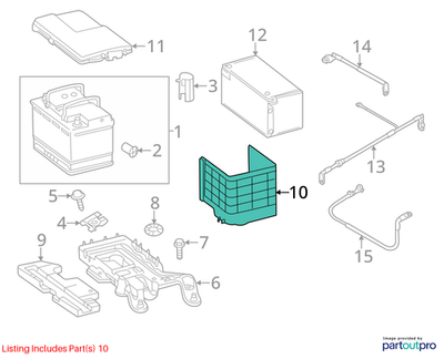 2009-2018 Volkswagen Tiguan Battery Cover 3C0915335
