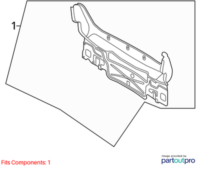 2011–2018 VW Jetta Rear Body Panel (Rear) Used OEM 5C6813301