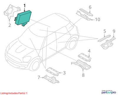 2012 Mini Cooper Countryman Passive Go Control Unit Used OEM 61353451733