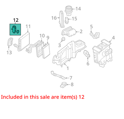 2006-2019 Mercedes-Benz C250 AC Expansion Valve 2128300284