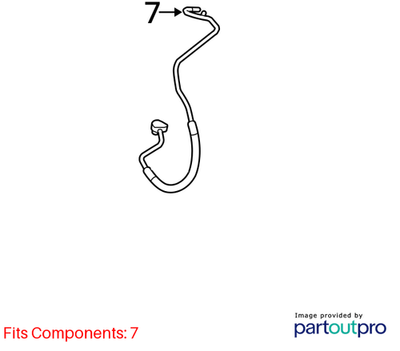 Audi 2010-2014 Q5 A/C Refrigerant Suction Hose 8K0260707AC